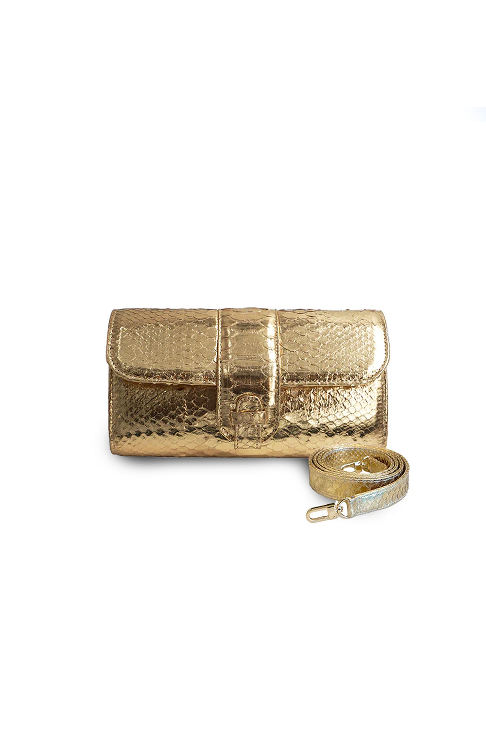Rita Small in Metallic Gold