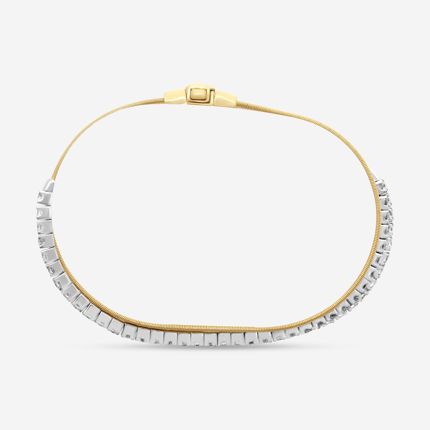Marco Bicego Masai 18K Yellow Gold Diamond Pave 5-Strand Coli Tennis Bracelet BG745-L_B_YW_M5