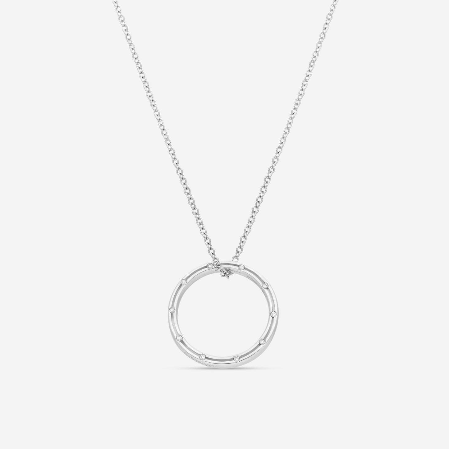 Damiani 18K Whıte Gold Diamond Pendant Necklace 20012010