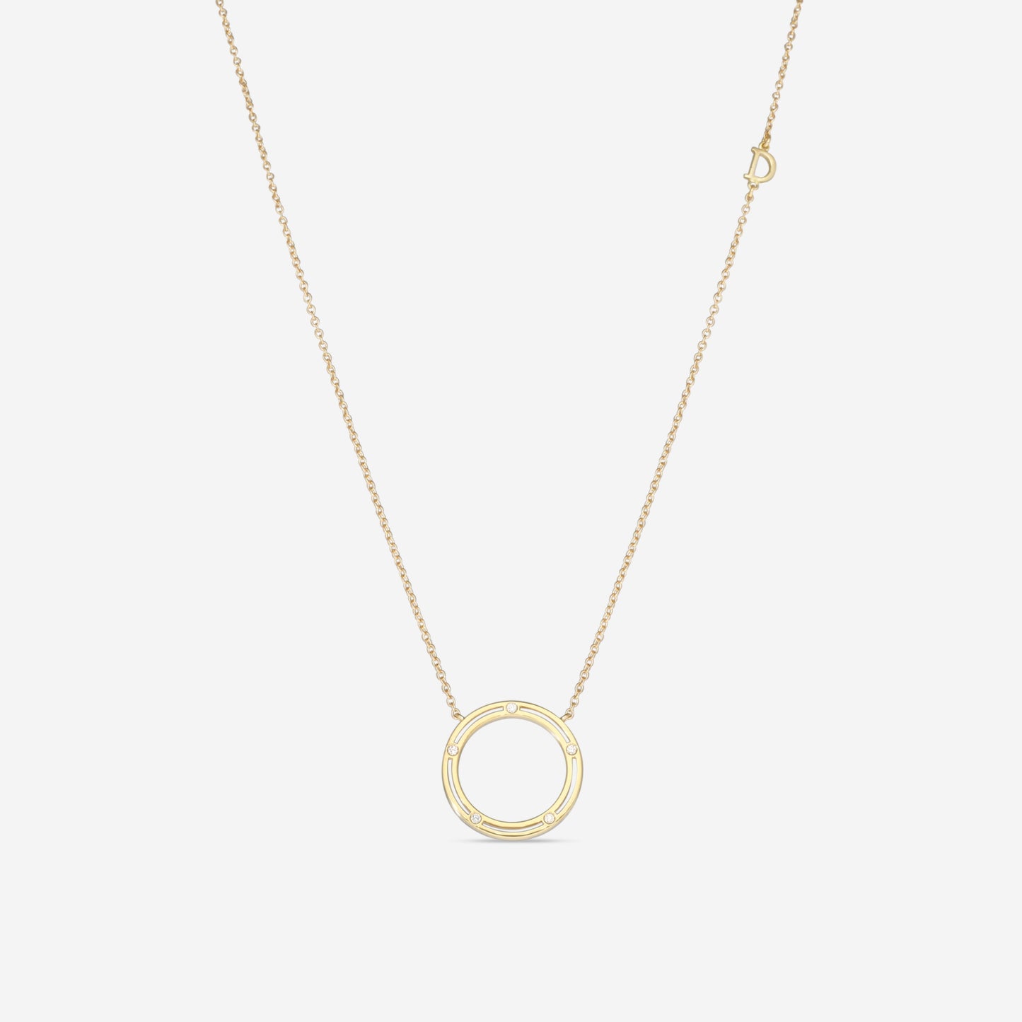 Damiani 18K Yellow Gold Diamond Rope Necklace 20087269