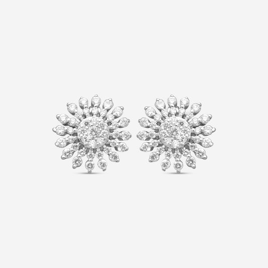Roberto Coin 18K White Gold Diamond Stud Earrings 111388AWERX0