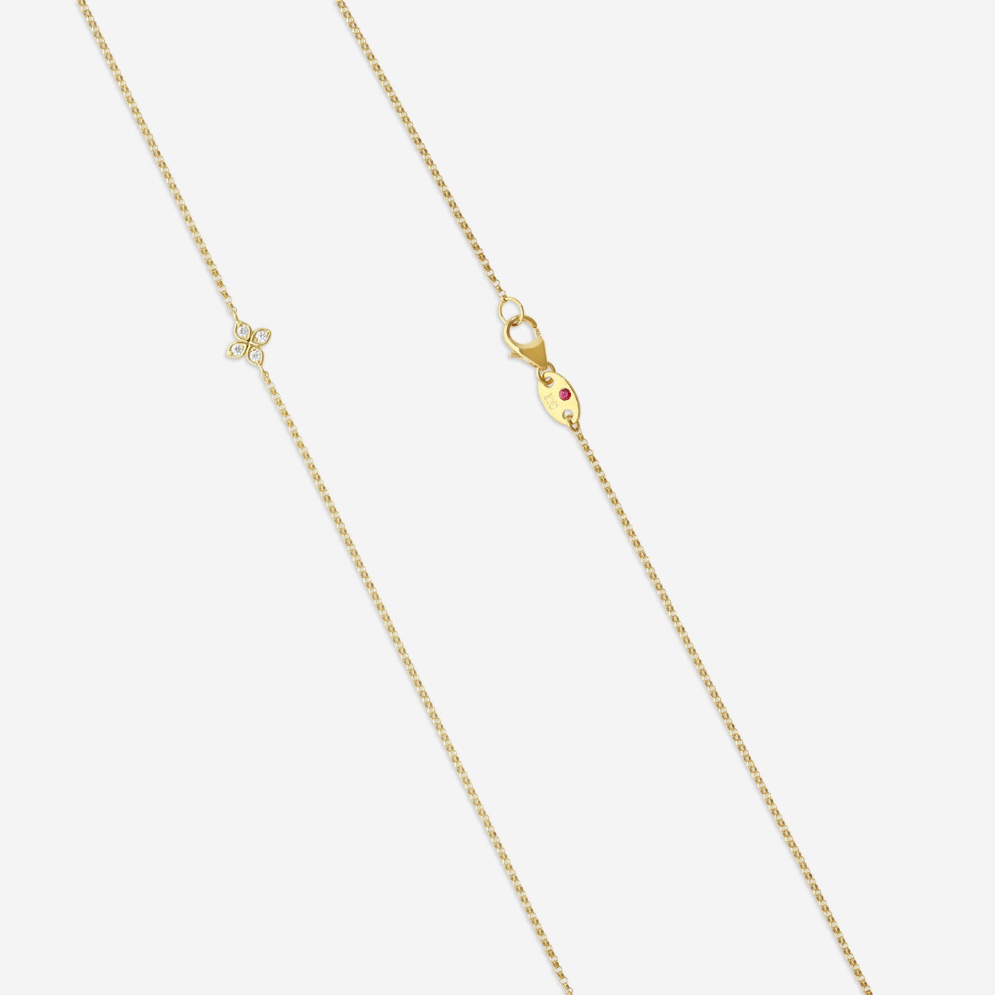 Roberto Coin Venetian Princess 18K Yellow Gold Diamond Station Necklace 24'' 7773318AY23X