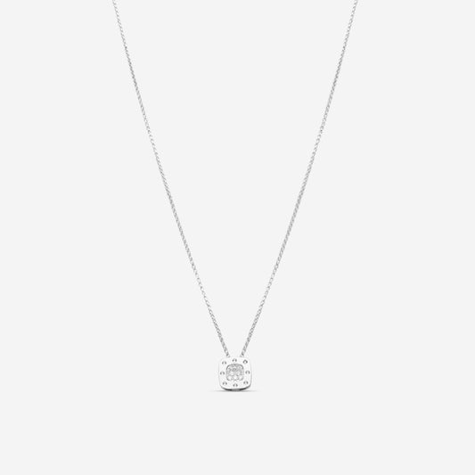 Roberto Coin Pois Moi 18K White Gold Diamond Pendant Necklace 777922AW18X0