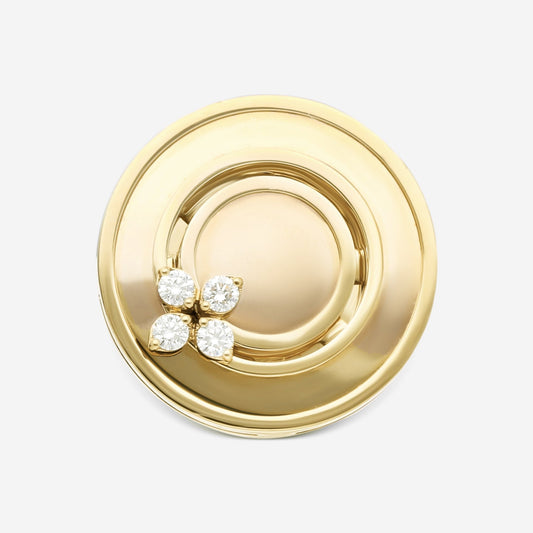 Roberto Coin Love in Verona 18K Yellow Gold Diamond Ring Sz. 6.5 8883124AY65X