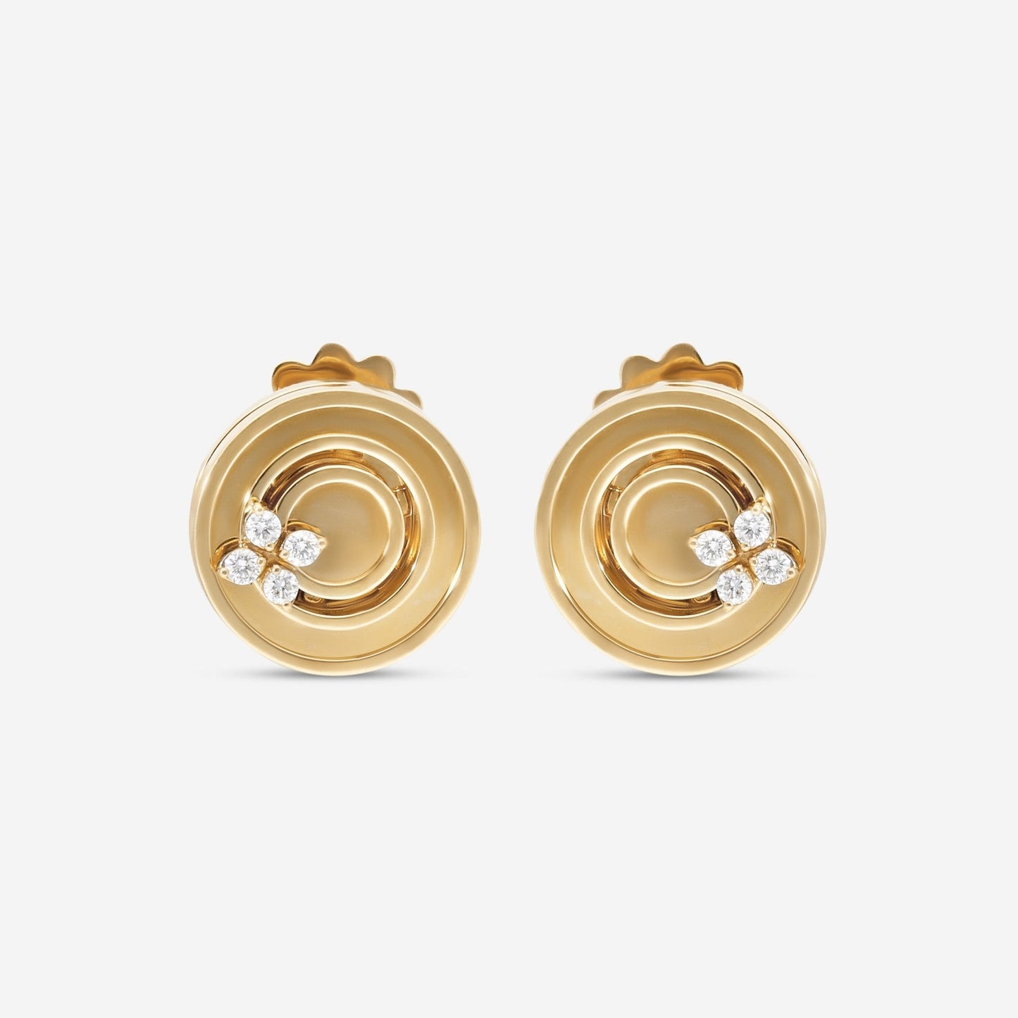 Roberto Coin Love in Verona 18K Yellow Gold Diamond Earrings 8883124AYERX