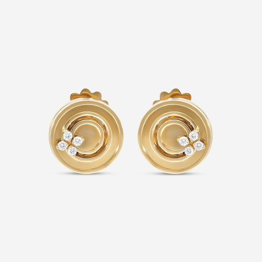 Roberto Coin Love in Verona 18K Yellow Gold Diamond Earrings 8883124AYERX