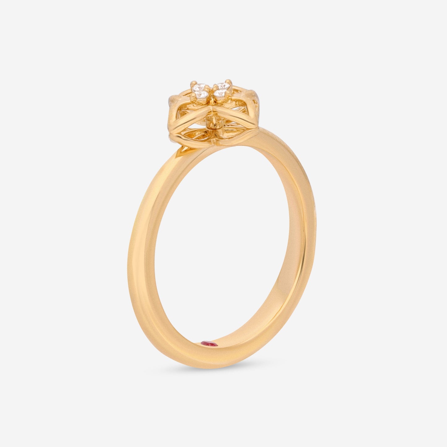 Roberto Coin Venetian Princess 18K Yellow Gold Diamond Ring Sz. 6.5 7773206AY65X