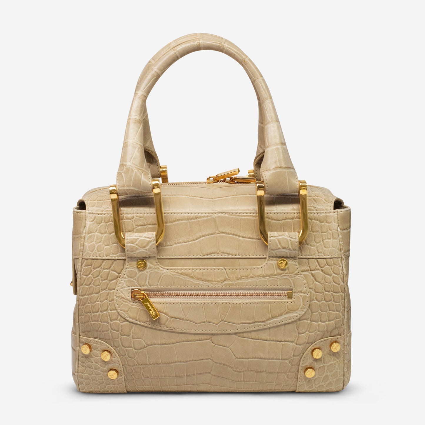 Chopard Caroline Mini Matte Beige Alligator Leather Handbag 95000-0280