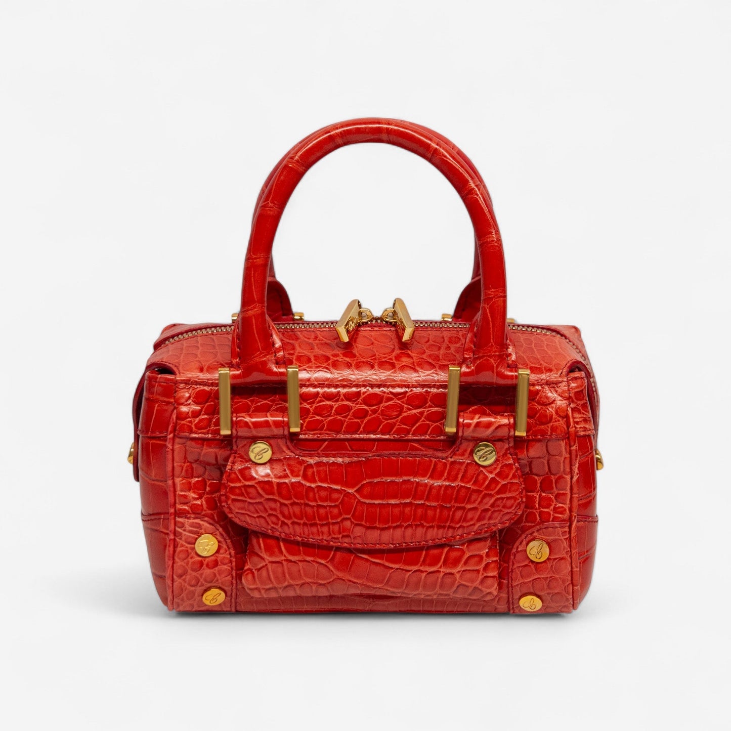 Chopard Baby Caroline Red Shiny Alligator Leather Handbag 95000-0282