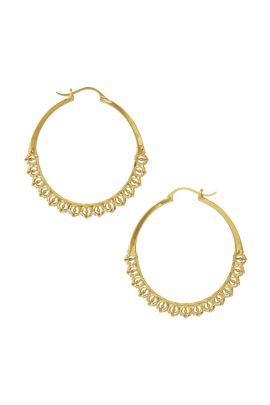 Calla Hoops Gold Medium