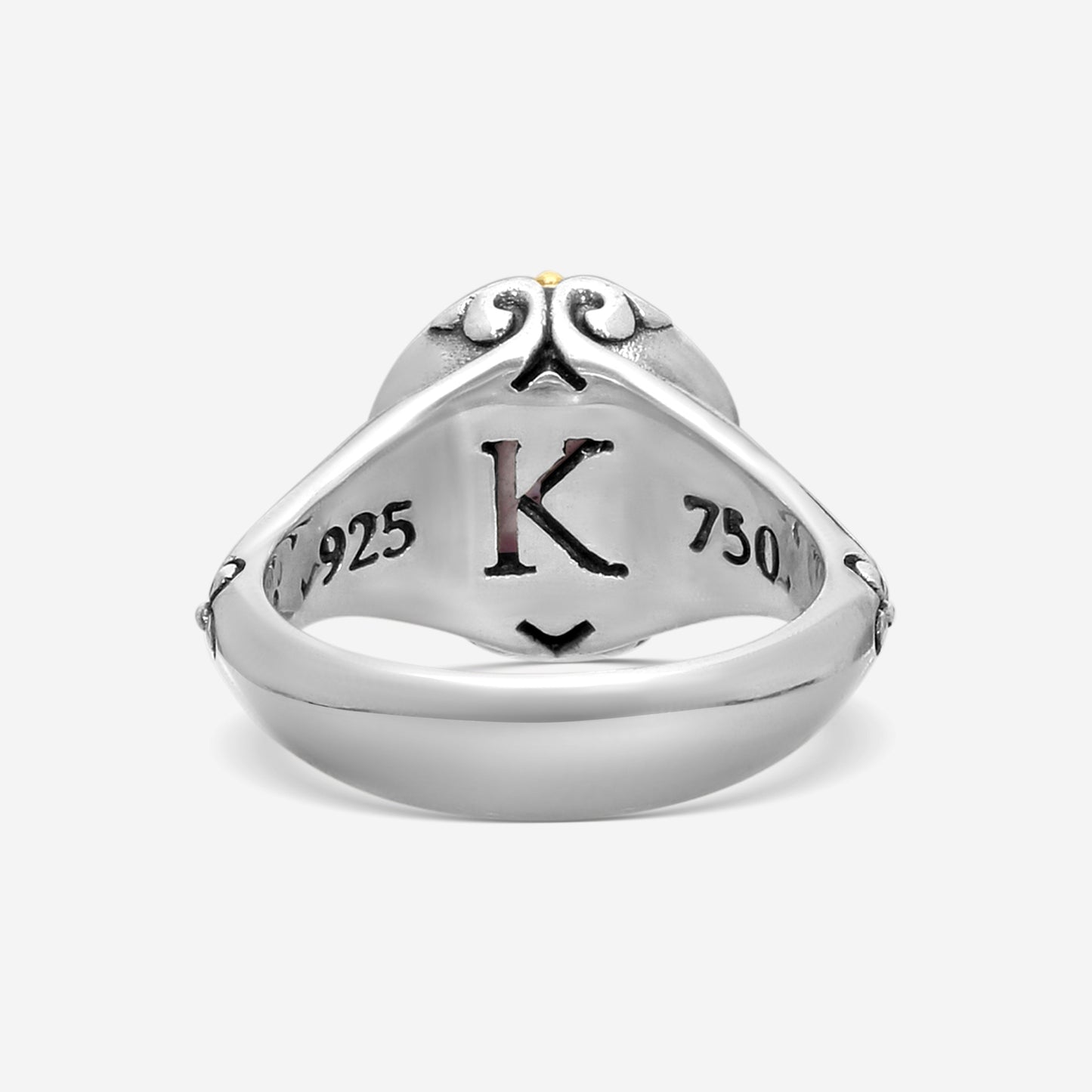 KONSTANTINO – “Gen K 2” Sterling Silver & 18K Yellow Gold, Amethyst Triplet Ring (AT: 10 mm) – DKJ1006-653 S7

Center (AT): 10 mm
Ring Size: 7.0
Width: 0.19 in.