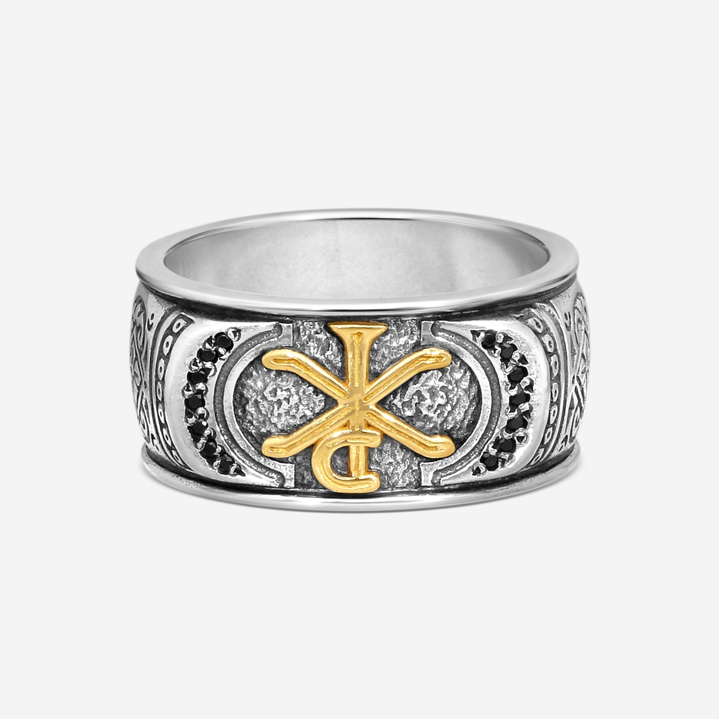 KONSTANTINO – “Stavros” Sterling Silver & 18K Yellow Gold, Black Spinel Ring (SPN: 0.14 ctw.) – DKJ829-130-292 S10

Center (SPN): 0.14 ct.
Ring Size: 10.0
Width: 0.38 in.