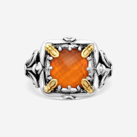 KONSTANTINO – “Gen K” Sterling Silver & 18K Yellow Gold, Carnelian Doublet Ring (CD: 9.50 mm) – DKJ936-547 S7

Center (CD): 9.50 mm
Ring Size: 7.0
Width: 0.19 in.