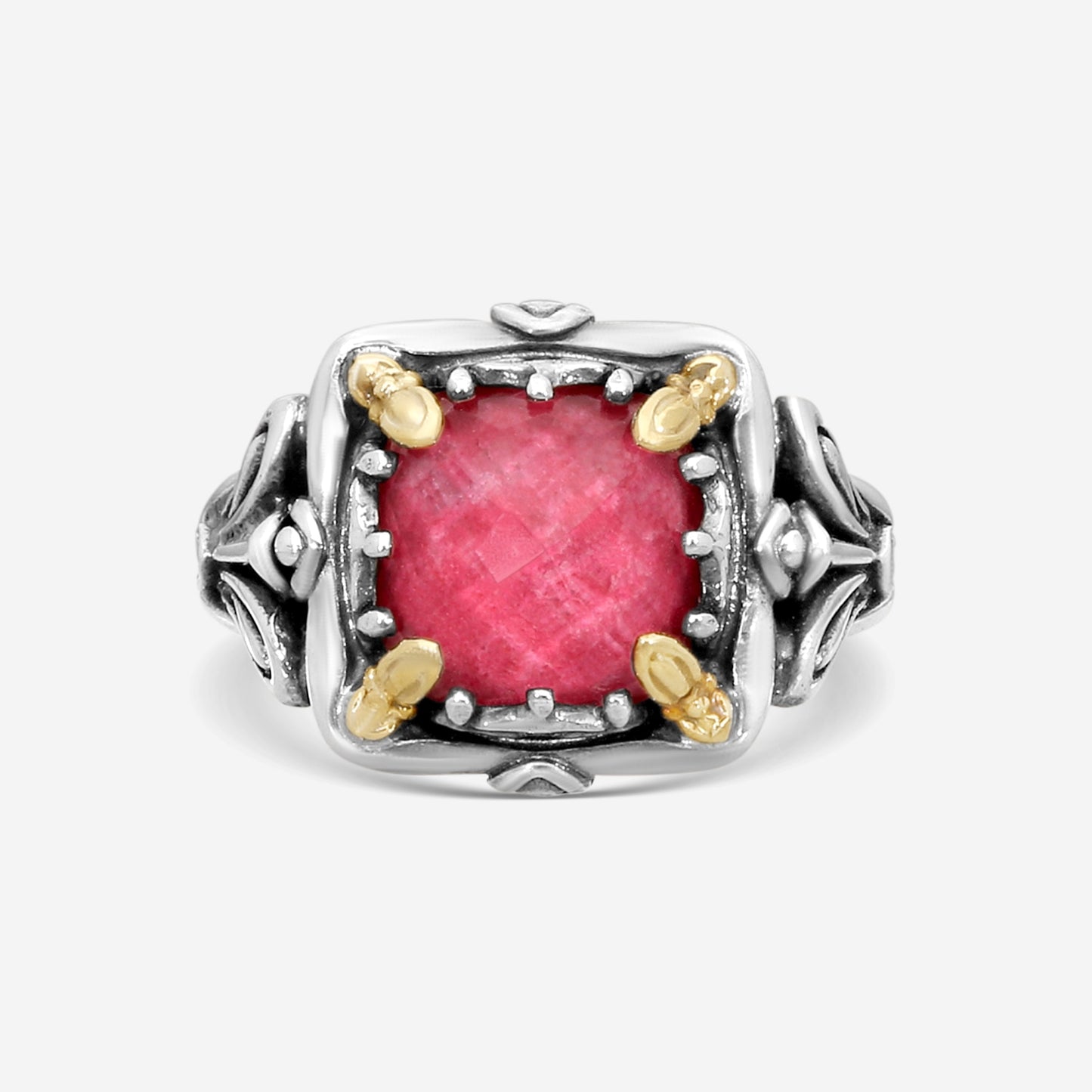 KONSTANTINO – “Gen K” Sterling Silver & 18K Yellow Gold, Tulite Doublet Ring (TD: 9.50 mm) – DKJ936-548 S7

Center (TD): 9.50 mm
Ring Size: 7.0
Width: 0.19 in.