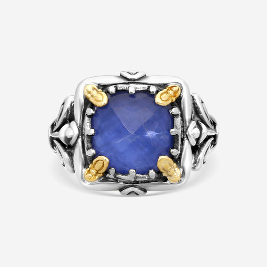 KONSTANTINO – “Gen K” Sterling Silver & 18K Yellow Gold, Sodalite Doublet Ring (SD: 9.50 mm) – DKJ936-562 S6

Center (SD): 9.50 mm
Ring Size: 6.0
Width: 0.19 in.