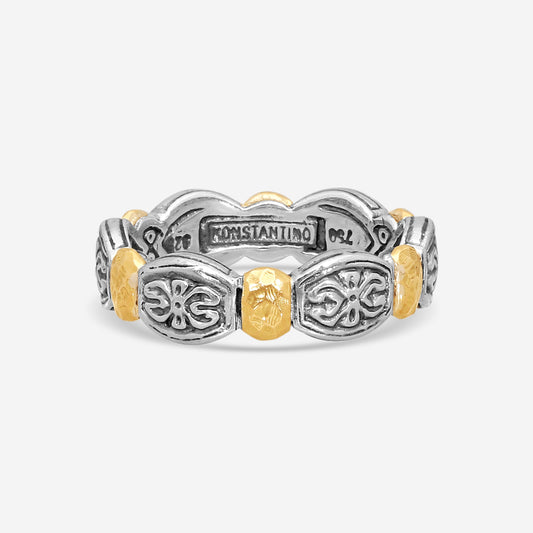 KONSTANTINO – “Aspasia” Sterling Silver & 18K Yellow Gold Ring – DMK1989-130

Ring Size: 7.0
Width: 0.25 in.