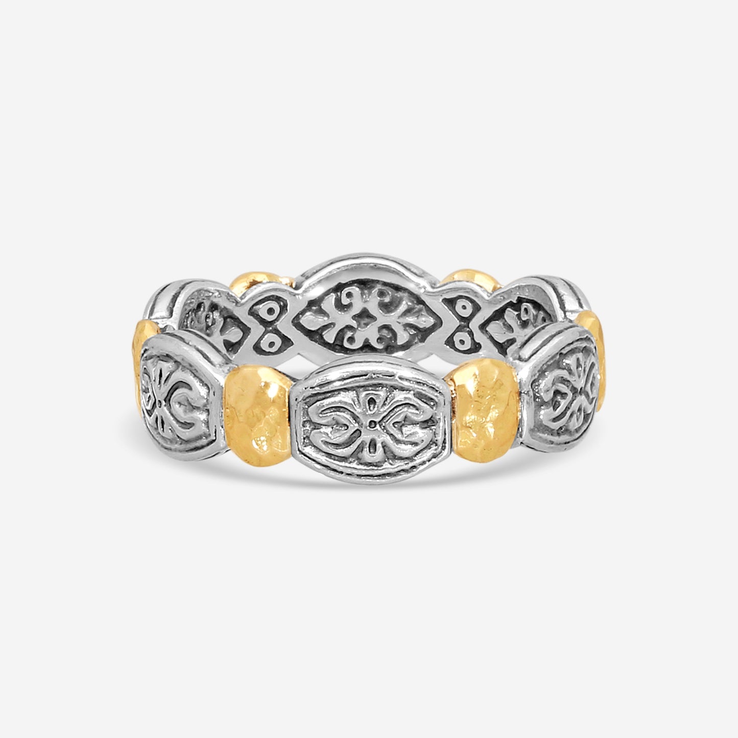 KONSTANTINO – “Aspasia” Sterling Silver & 18K Yellow Gold Ring – DMK1989-130

Ring Size: 7.0
Width: 0.25 in.