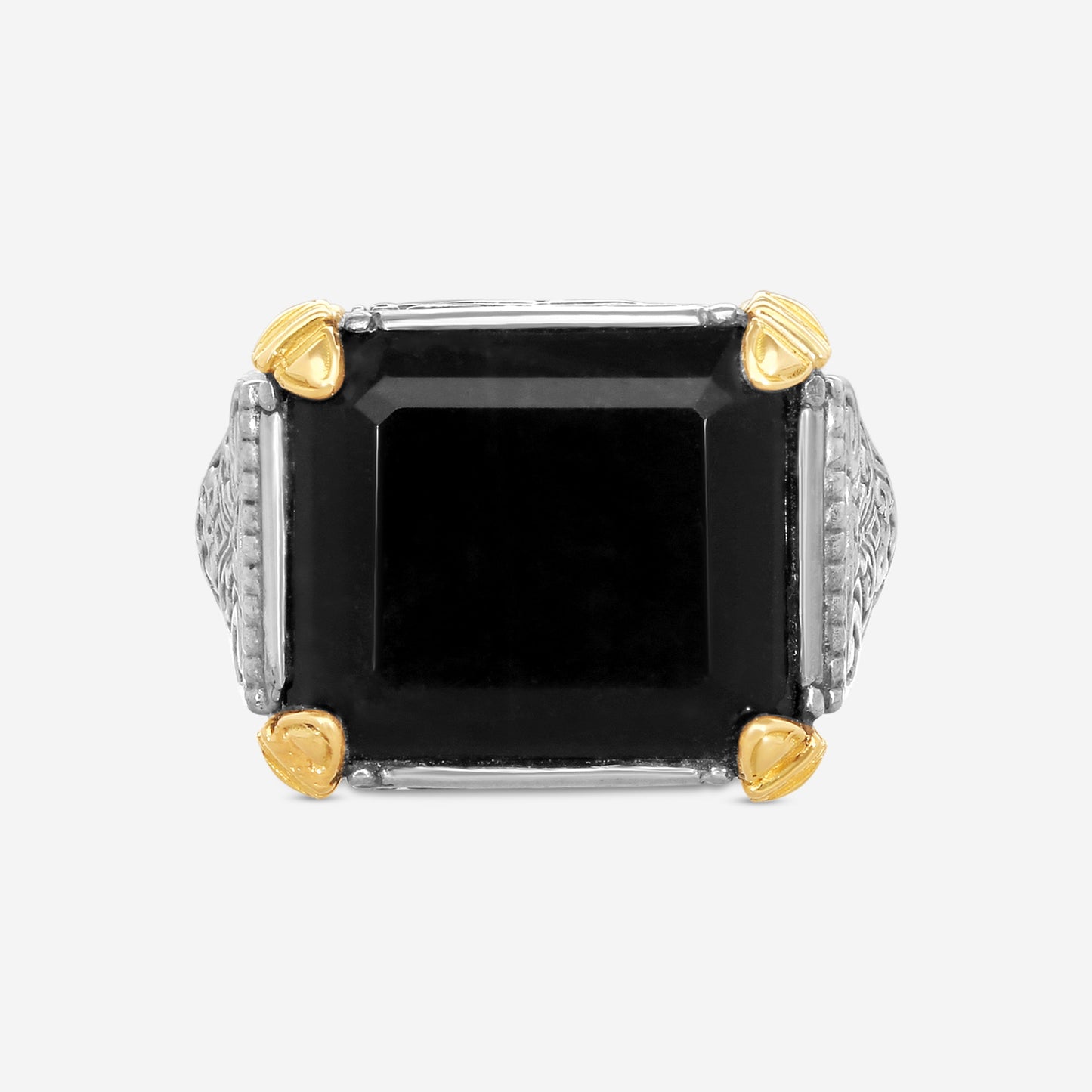 KONSTANTINO – “Sparta” Sterling Silver & 18K Yellow Gold, Onyx Ring (ONX: 19.4 x 14.8 mm) – DMK2030-331

Center (ONX): 19.4 x 14.8 mm
Ring Size: 10.0
Width: 0.31 in.