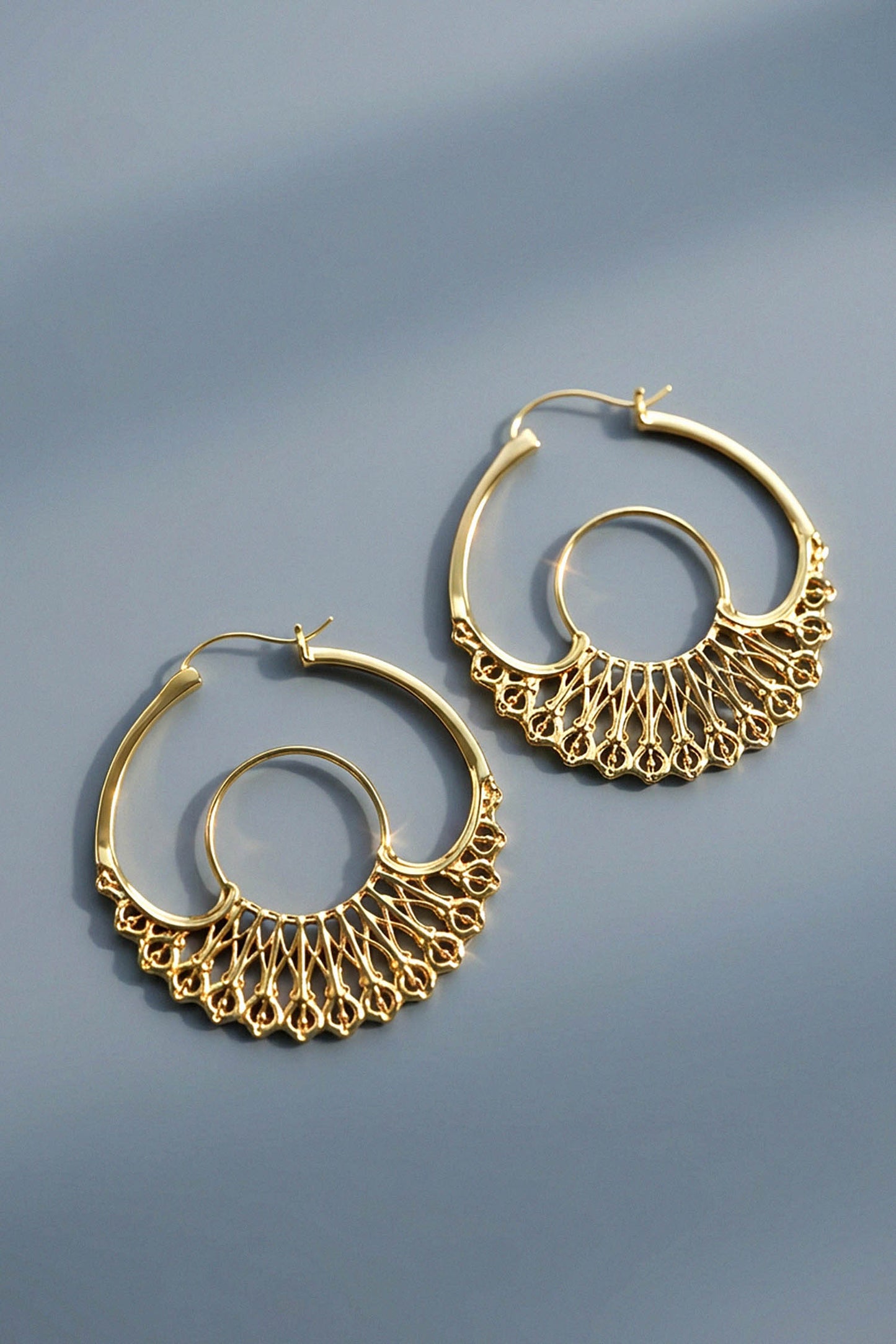 Iris Hoops Gold Small