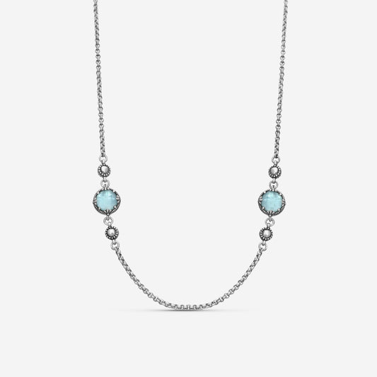 KONSTANTINO – “Gen K 2” Sterling Silver, Aquamarine Triplet Necklace (AT: 8 mm) – KOKJ501-131-655-20 2U

Chain Length: 20.0 in.