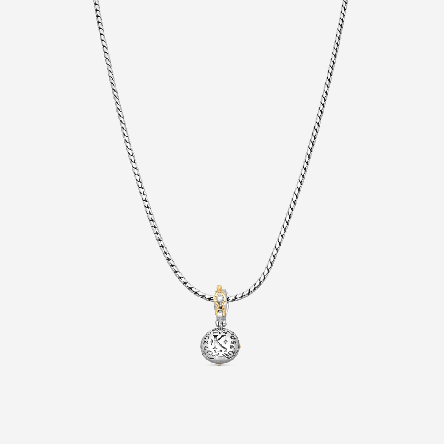 KONSTANTINO - "Gen K 2" Sterling Silver & 18k Yellow Gold, Yellow Agate Triplet Pendant (YEL: 10mm) - MEKJ764-649

Pendant Dimensions: 1.00 x 0.50 in.
S/S Chain Included:CHKJ22-131-18 (Length - 18in.)