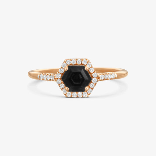 SUZANNE KALAN - 14K Rose Gold Diamond and Black Night Quartz Ring (Gross: 1.4 gr.; DIA: 0.12 ct. twd.) - PR529-RGBNQ

Ring Size: 6.25