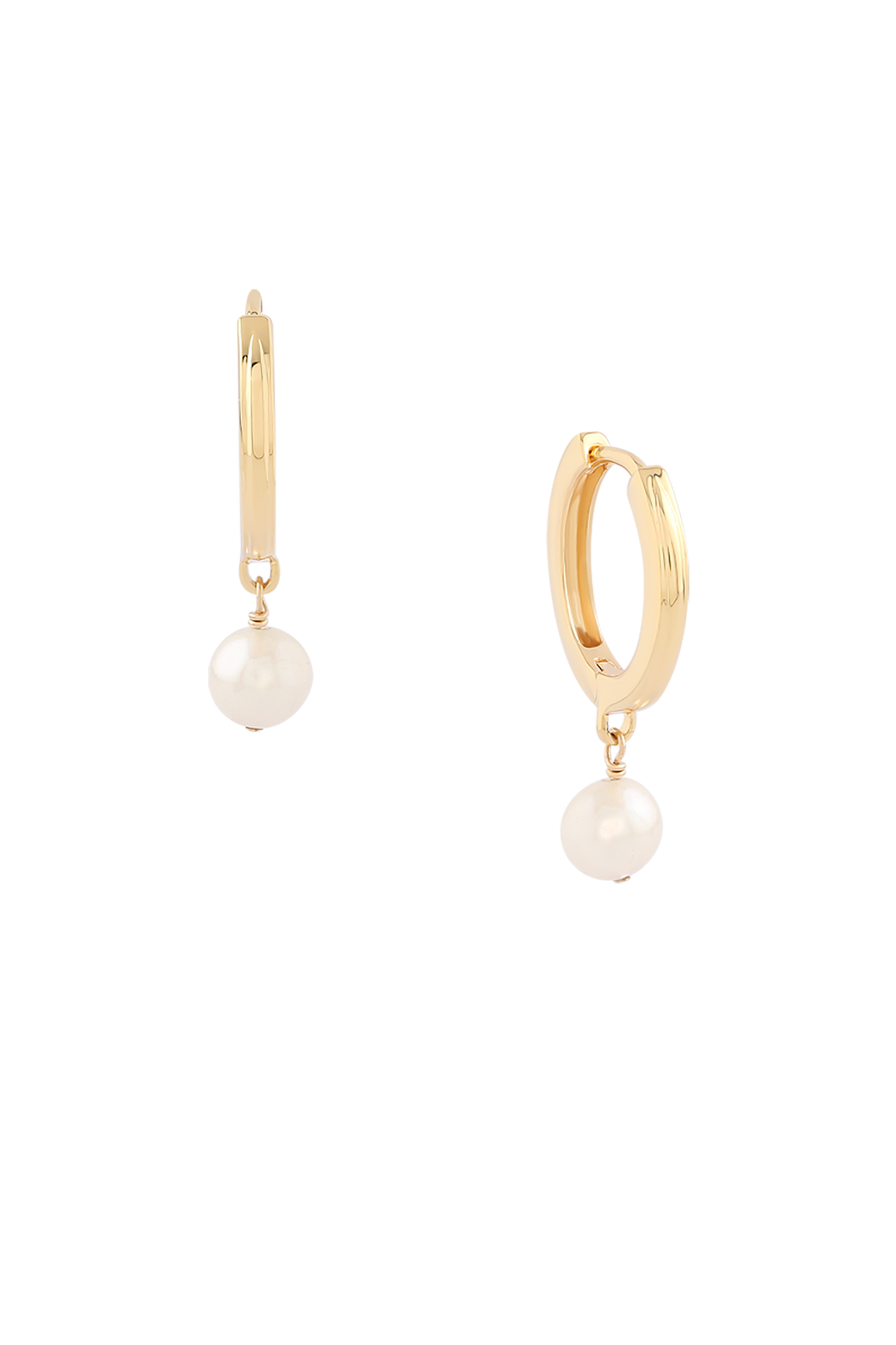 Paloma Pearl Huggies 18k On Sterling