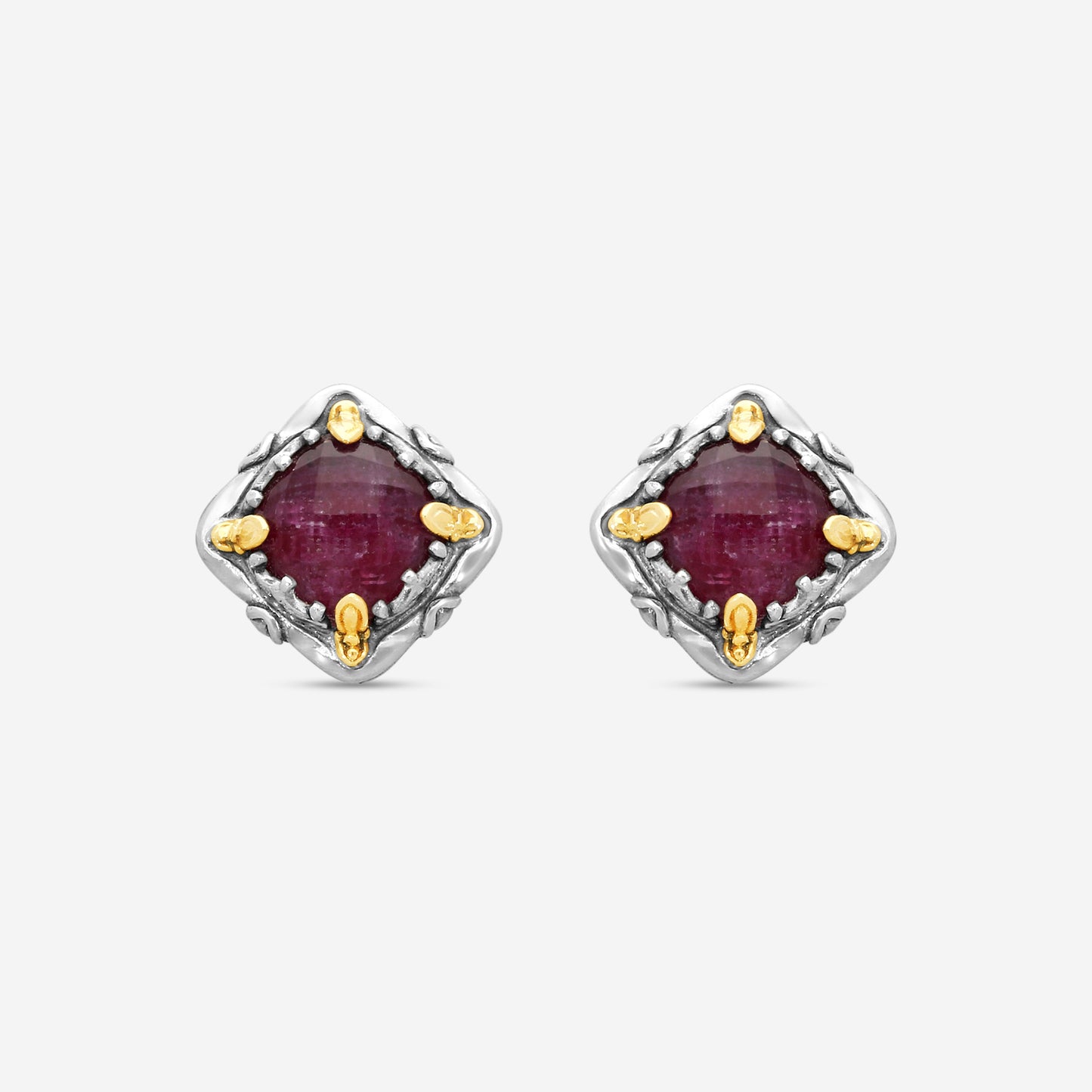 KONSTANTINO - "Gen K" Sterling Silver & 18k Yellow Gold, Ruby Doublet Earrings (RBY: 7.50mm) - SKKJ685-546

Earring Dimensions: 0.44 in.