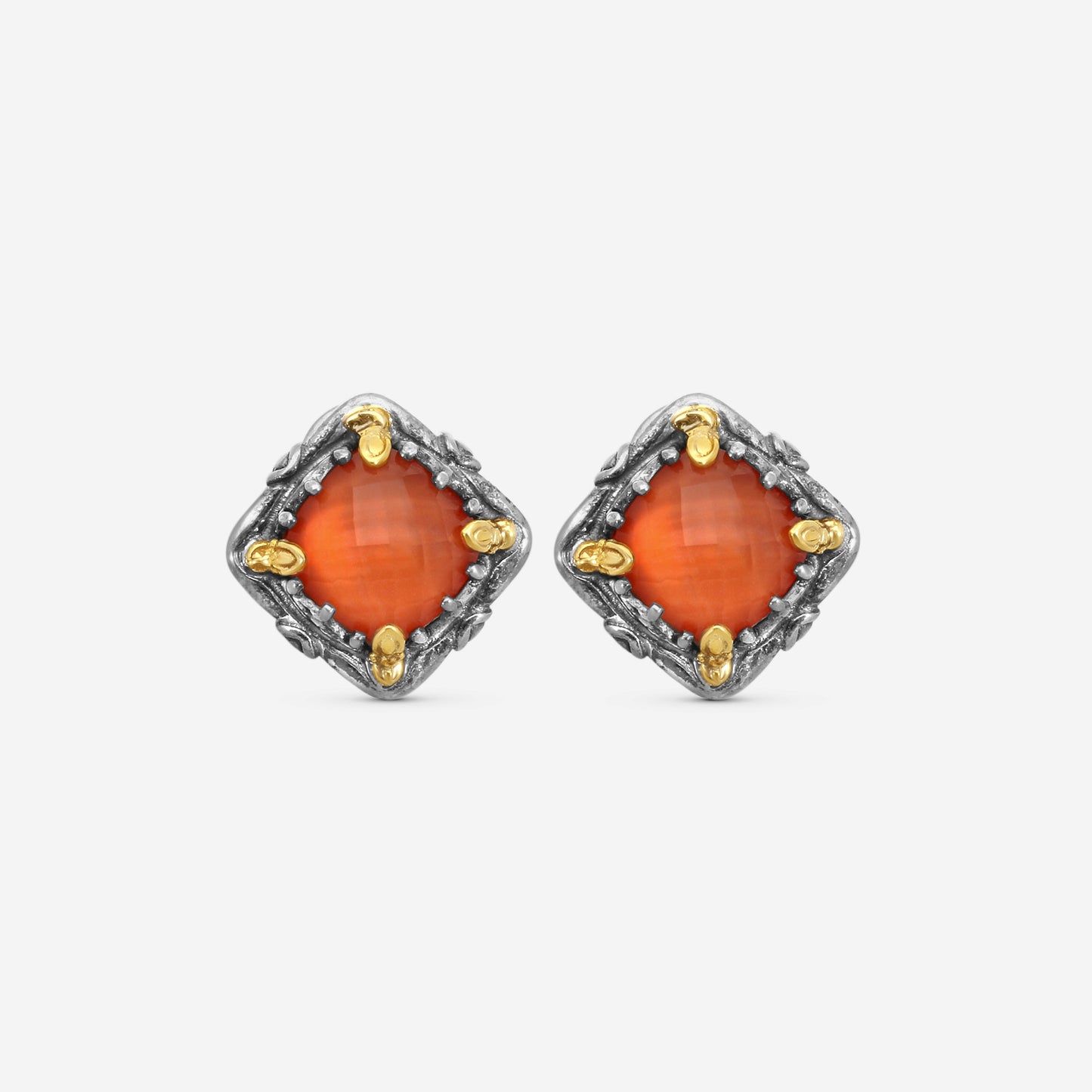 KONSTANTINO - "Gen K" Sterling Silver & 18k Yellow Gold, Carnelian Doublet Earrings (CAR: 7.50mm) - SKKJ685-547

Earring Dimensions: 0.44 in.