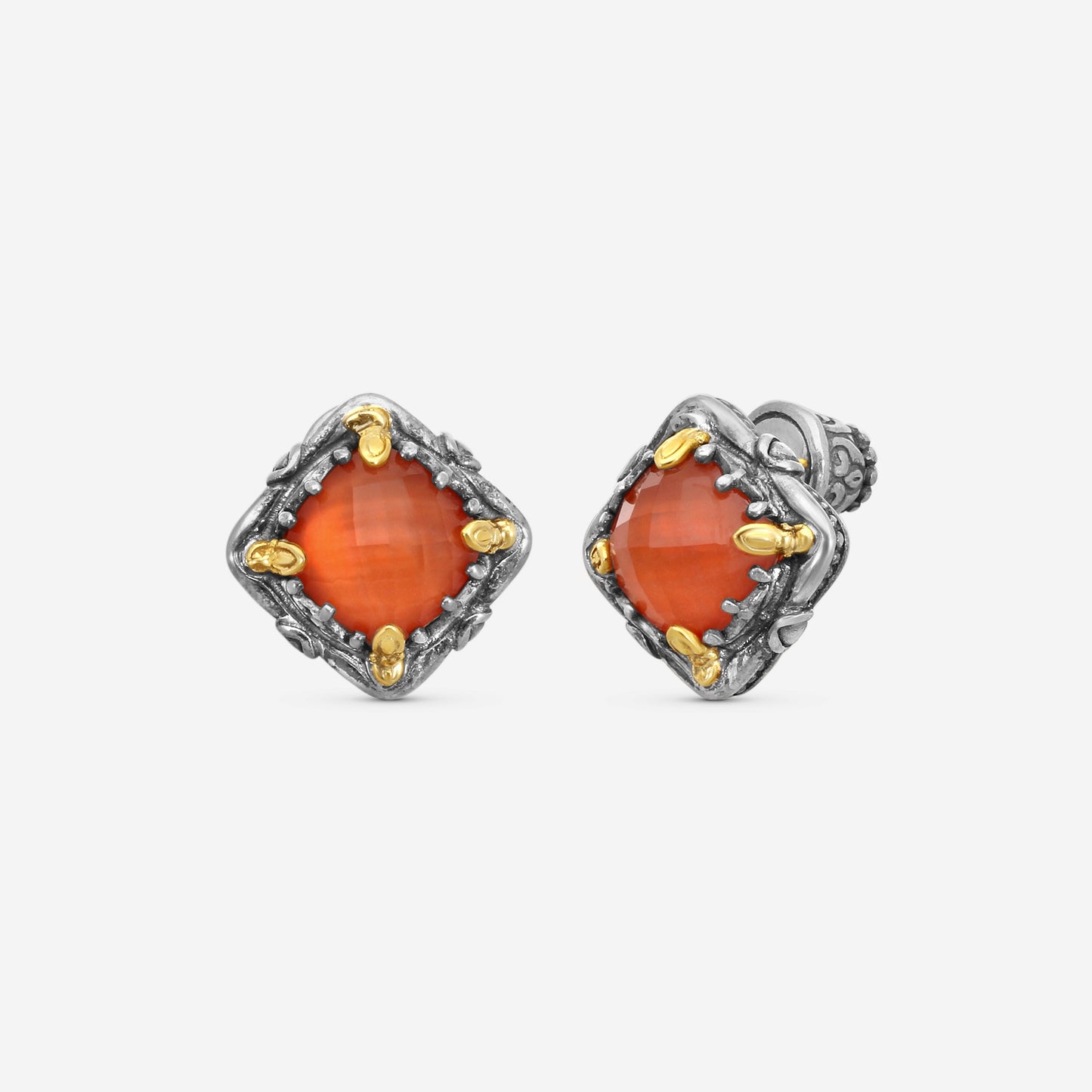 KONSTANTINO - "Gen K" Sterling Silver & 18k Yellow Gold, Carnelian Doublet Earrings (CAR: 7.50mm) - SKKJ685-547

Earring Dimensions: 0.44 in.