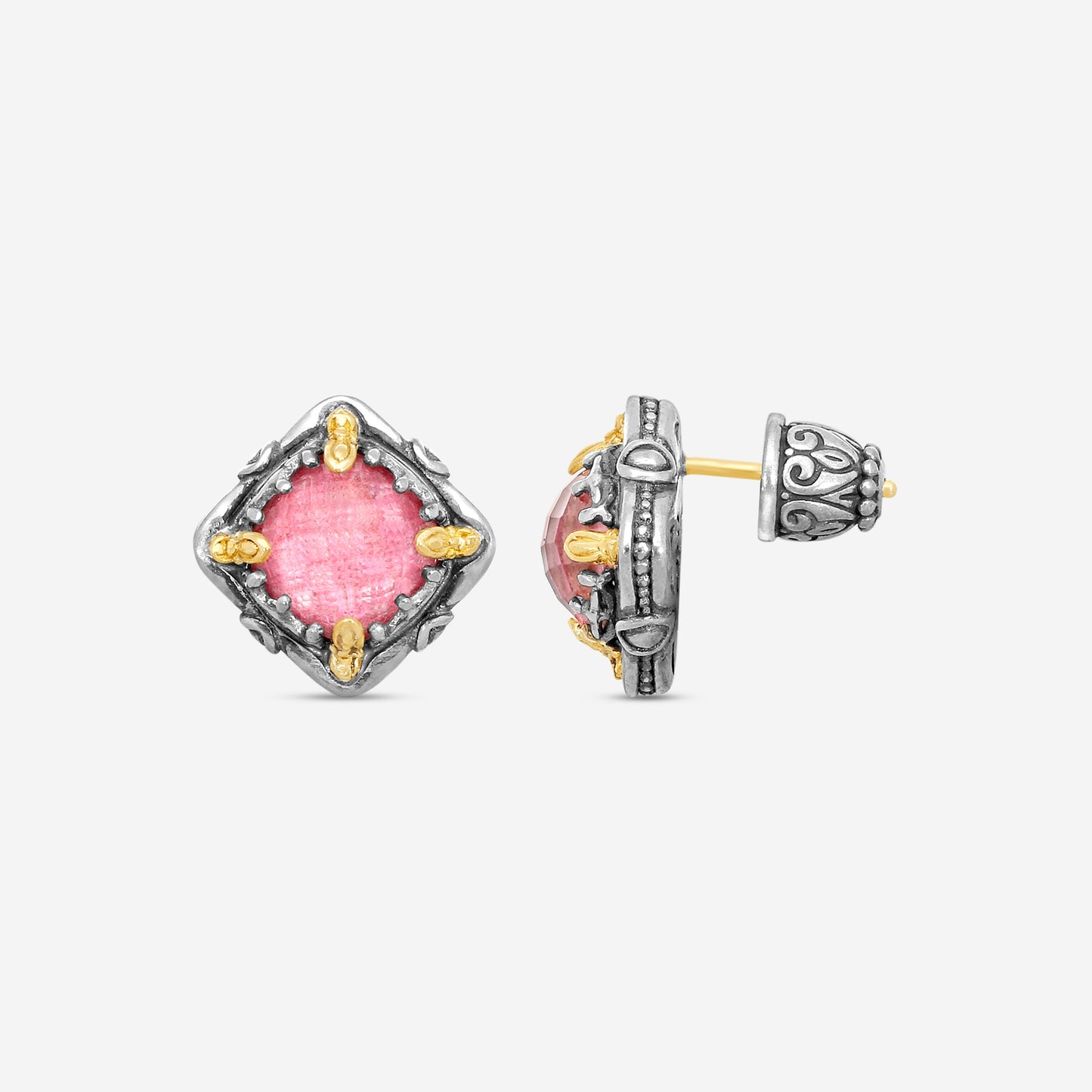 KONSTANTINO - "Gen K" Sterling Silver & 18k Yellow Gold, Tulite Doublet Earrings (TUL: 7.50mm) - SKKJ685-548

Earring Dimensions: 0.44 in.