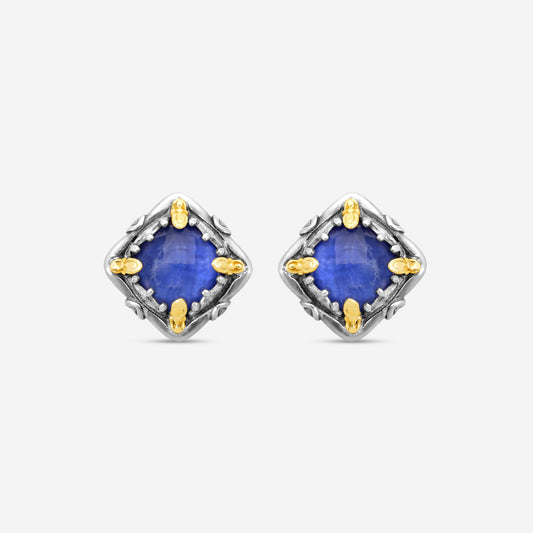 KONSTANTINO - "Gen K" Sterling Silver & 18k Yellow Gold, Sodalite Doublet Earrings (SOD: 7.50mm) - SKKJ685-562

Earring Dimensions: 0.44 in.