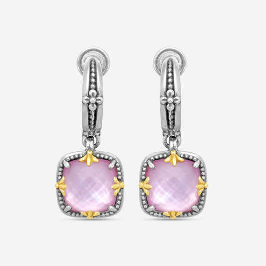 KONSTANTINO - "Gen K 2" Sterling Silver & 18k Yellow Gold, Pink Corundum Doublet Earrings (COR: 10mm) - SKKJ720-652

Earring Dimensions: 1.19 x 0.50 in.