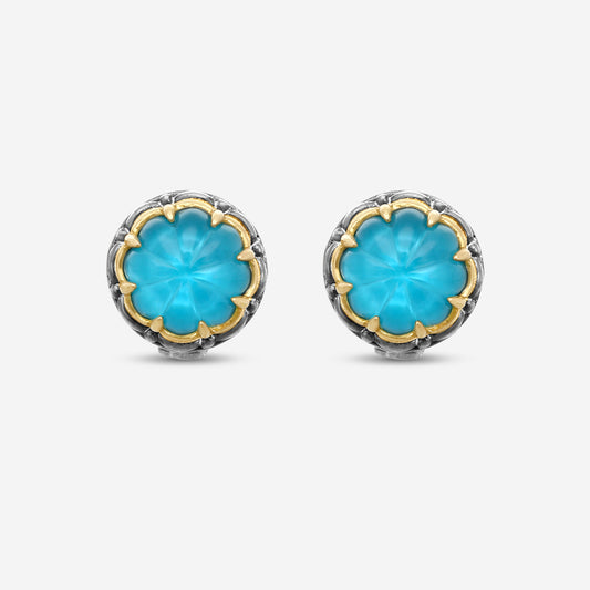KONSTANTINO - "Angelic" Sterling Silver & 18k Yellow Gold, Silka Doublet Earrings (SIL: 9mm) - SKMK3187-370

Earring Dimensions: 0.50 in.