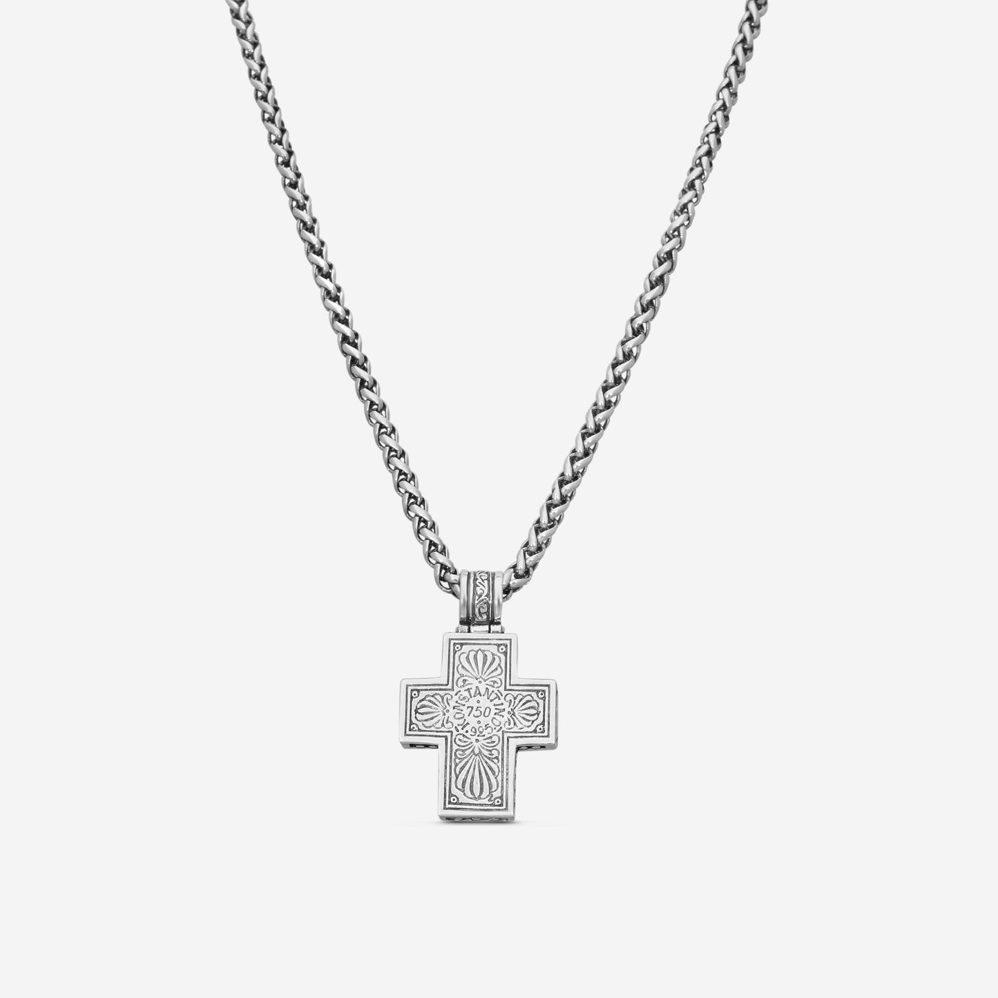 KONSTANTINO - "Hephaestus" Sterling Silver & 18k Yellow Gold, Tiger's Eye Doublet Cross (TGE: 24x7mm) - STKJ375-637-CUT

Pendant Dimensions: 1.50 x 1.00 in.
S/S Chain Included:CHKJ6-131-20 (Length - 20in.)