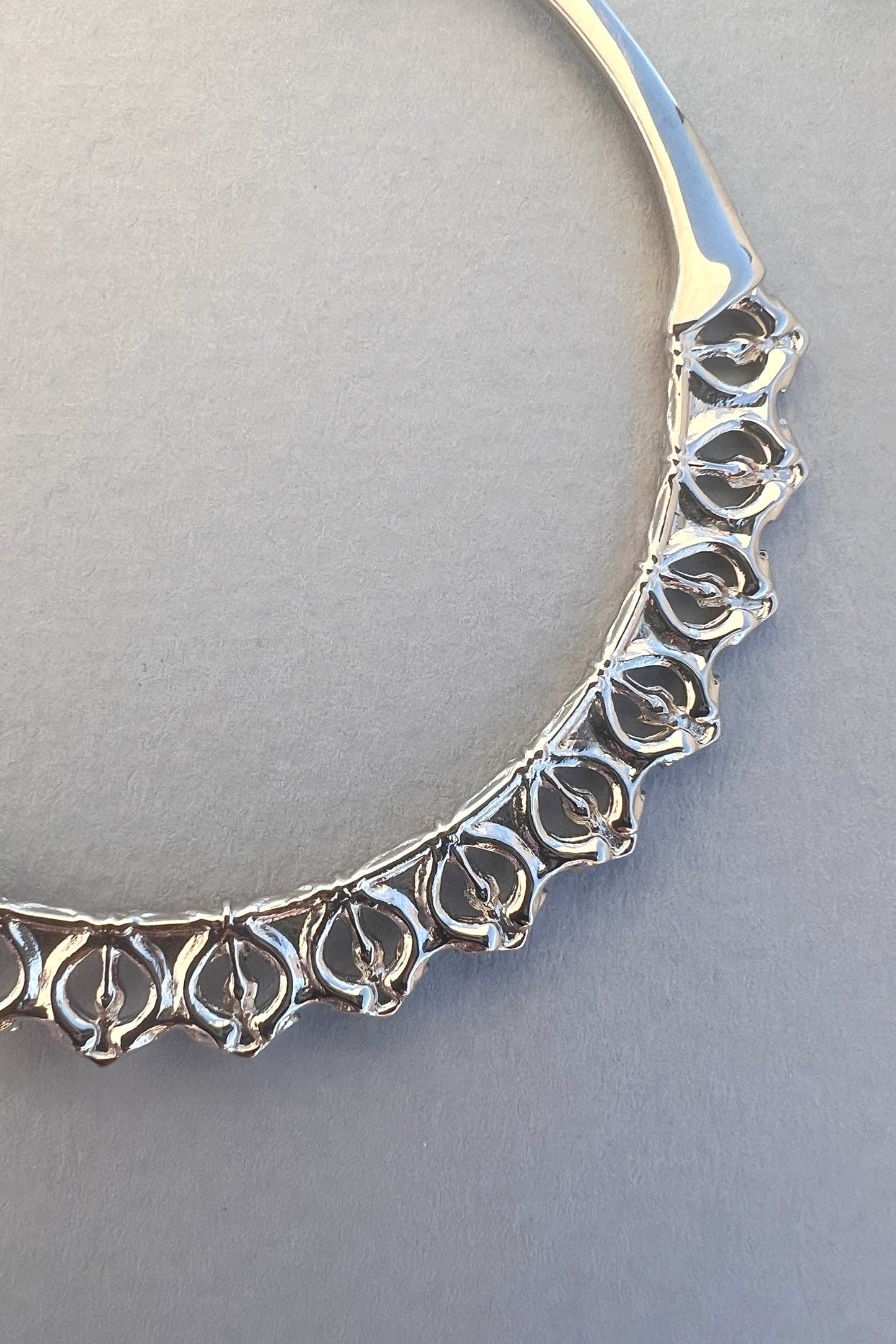 Calla Hoops Silver Medium
