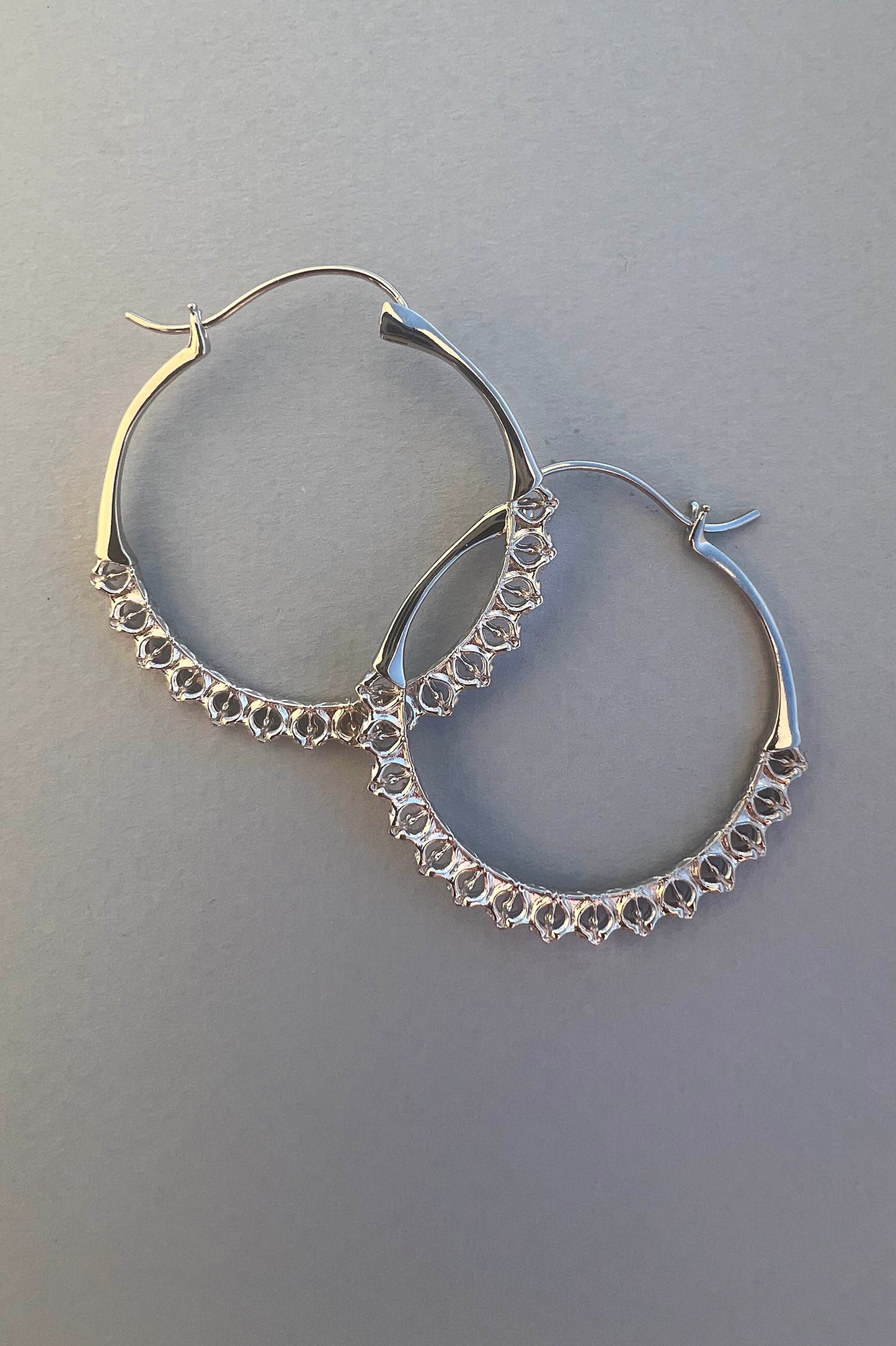 Calla Hoops Silver Small