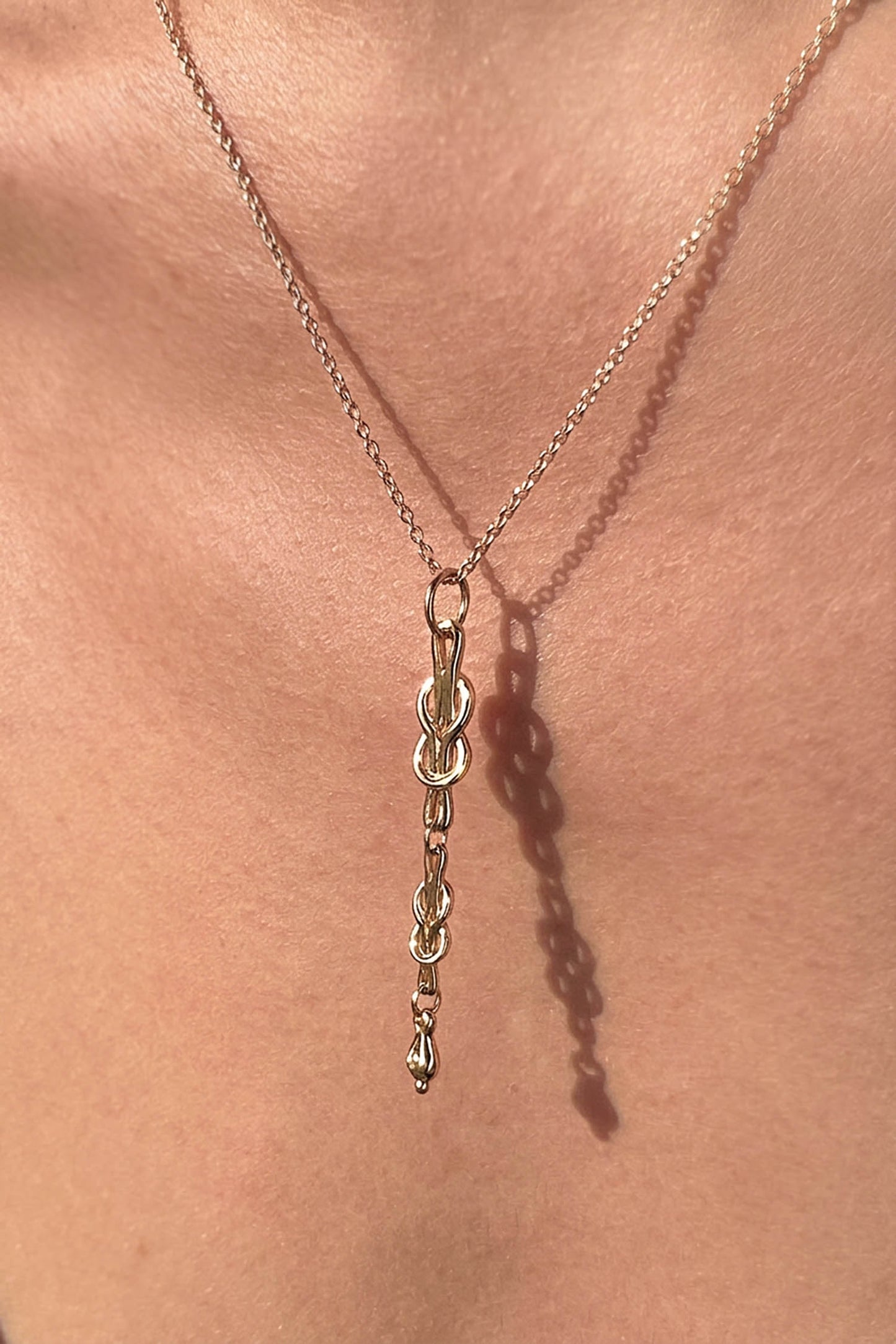 Hecate Lavalier Necklace Gold
