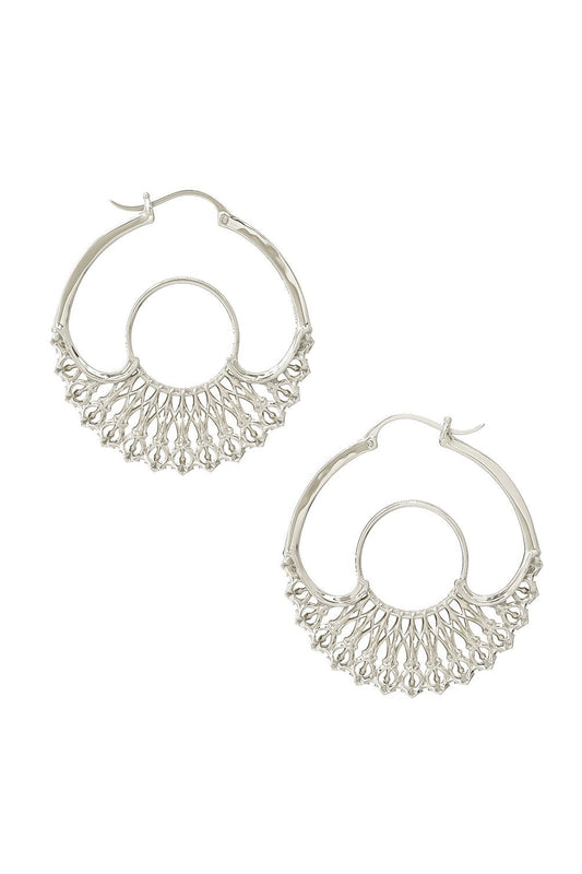 Iris Hoops Silver Small
