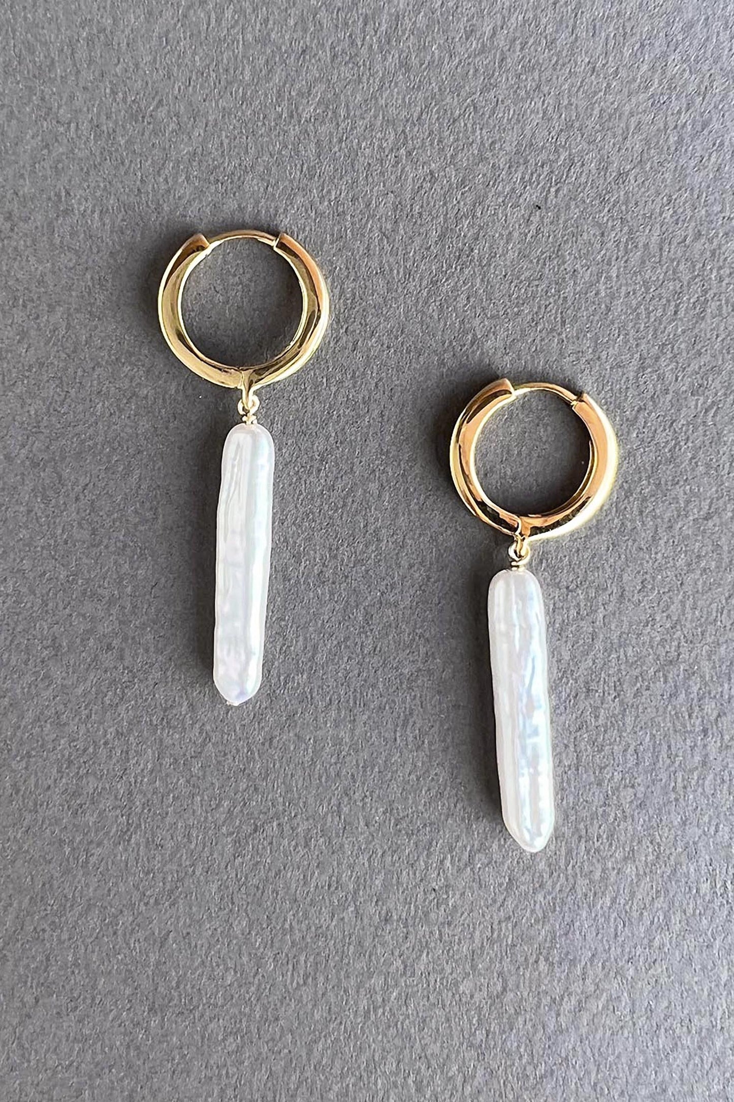Nora Pearl Huggies 18k On Sterling
