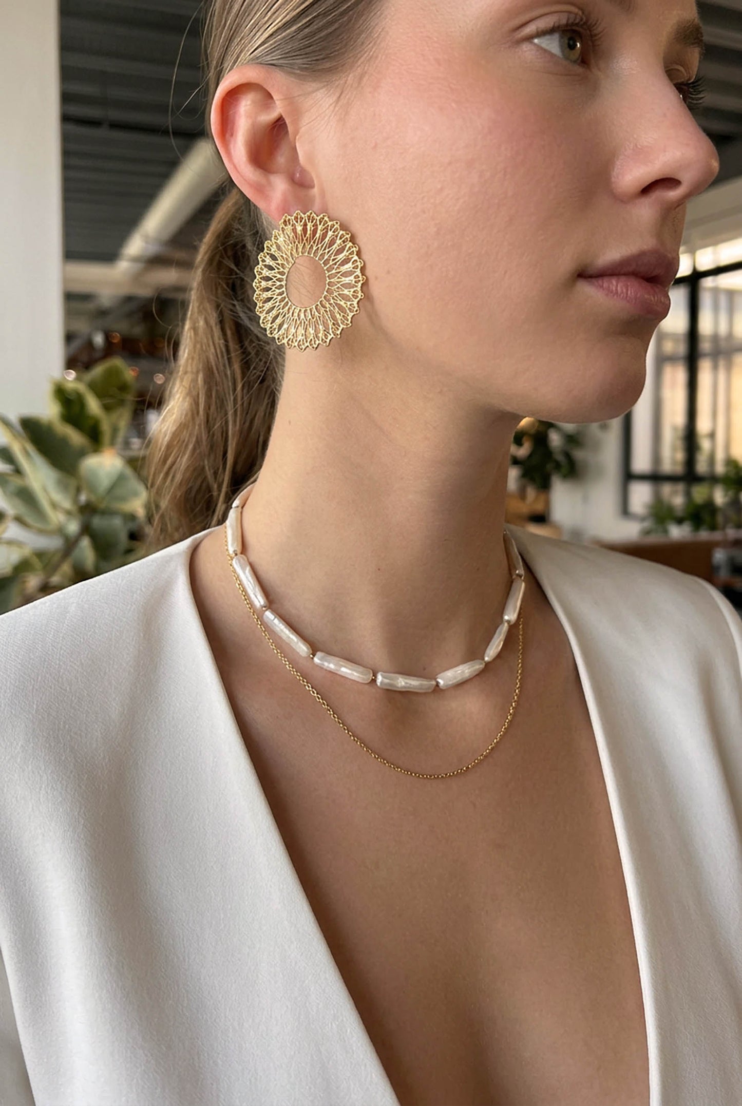Solene Earrings Gold